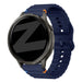 Bandz Bracelet silicone ondulé Garmin Forerunner 265s (bleu foncé)