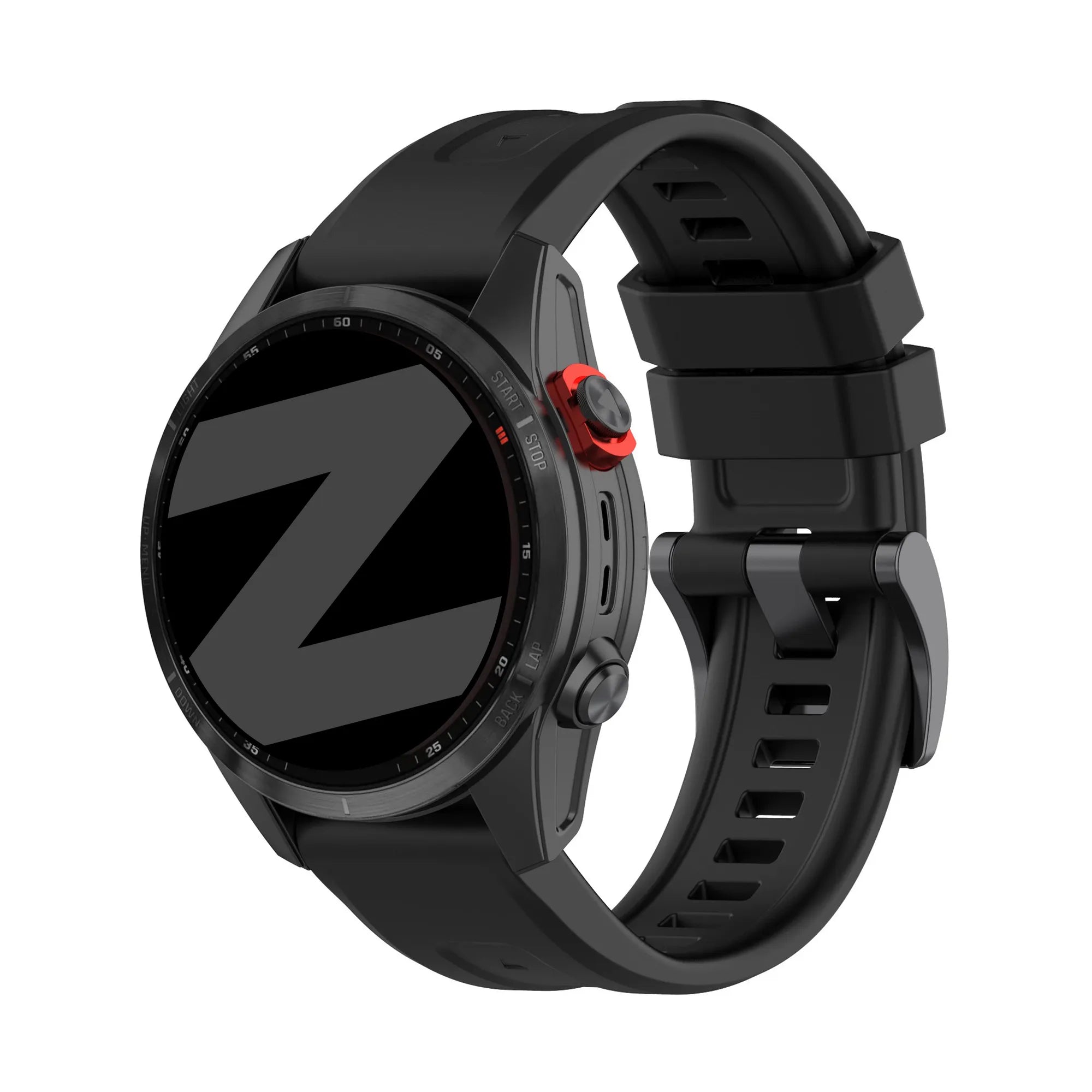 Bandz Garmin Quatix 5 / 6 / 7 Silicone Strap 'Classic' (Black)