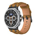 Bracelet cuir solide Samsung Galaxy Watch 9 - 44mm (marron)