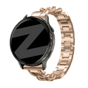 Bandz Garmin Venu SQ Metal Strap 'Chains' (Rose Gold)