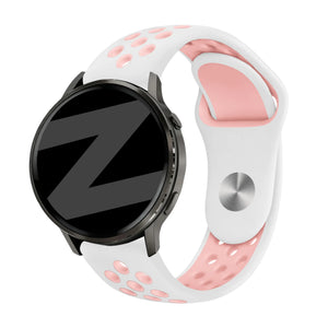 Bandz Garmin Approach S44 Sport Strap 'Deluxe' (White/Pink)