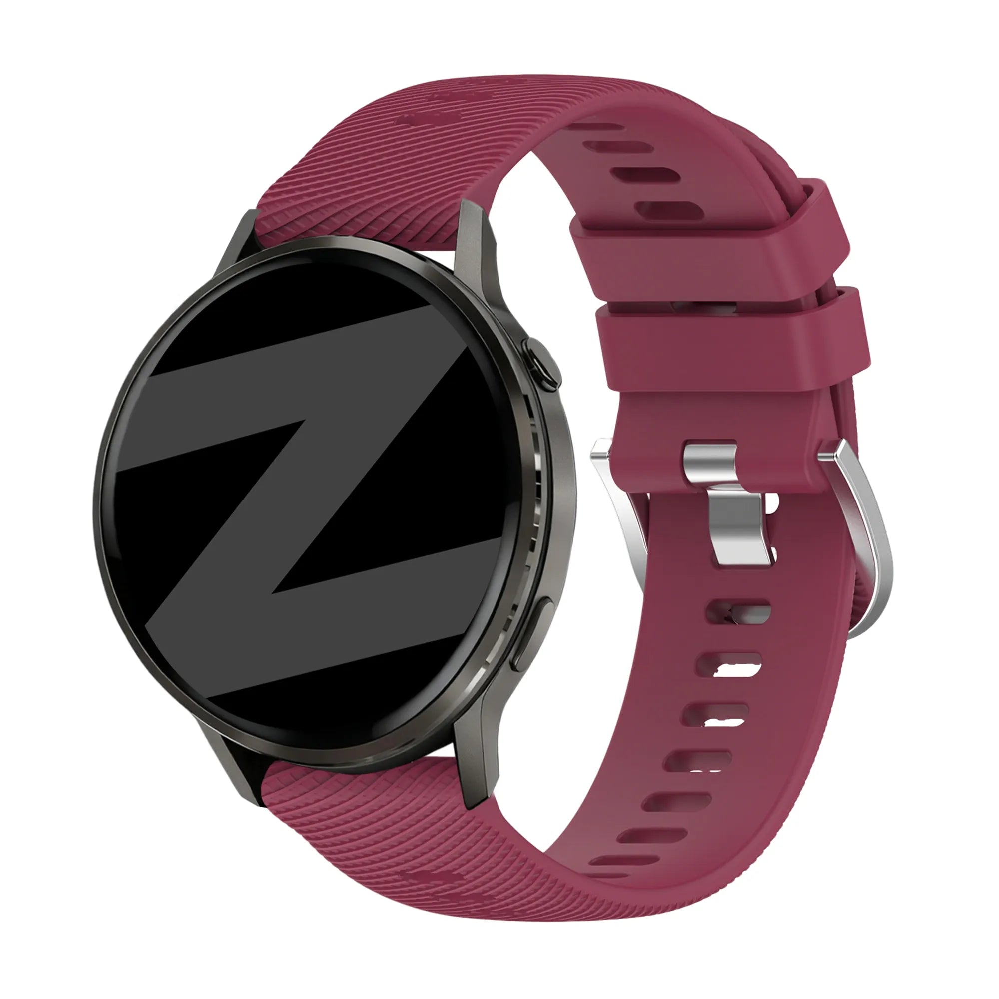 Bandz Bracelet silicone 'Deluxe' Garmin Vivomove 3s (rouge vin)