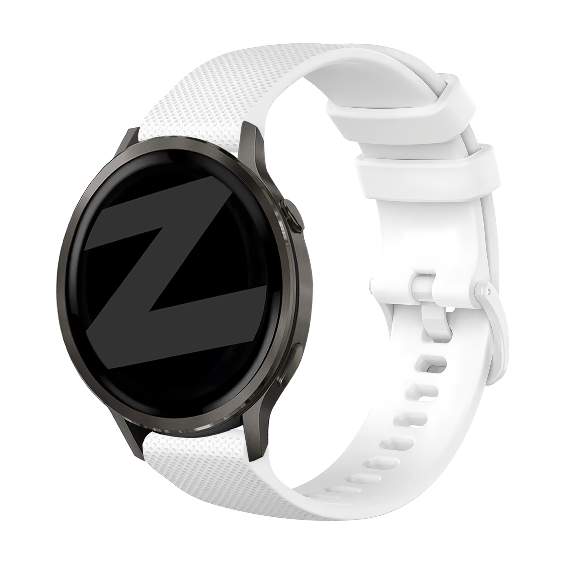 Bandz Garmin Vivoactive 4 Silicone Strap 'Premium' (White)