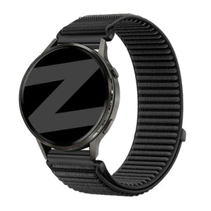 Bandz Bracelet nylon ondulé Garmin Forerunner 570 - 47mm (noir)