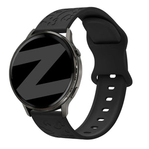 Bandz Bracelet silicone 'Léopard' Garmin Vivoactive 5 (noir)