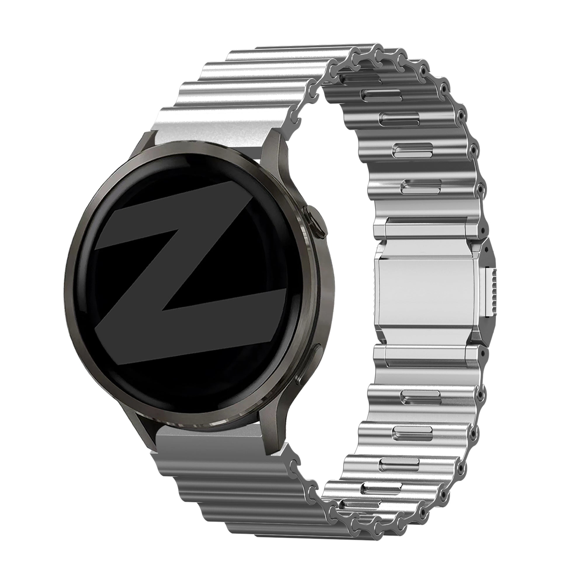 Bandz Bracelet acier premium 'Ocean' rougemi Watch 5 Active (argent)