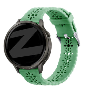 Bandz Garmin Venu 2 Plus Silicone Strap 'Lace' (Light Green)