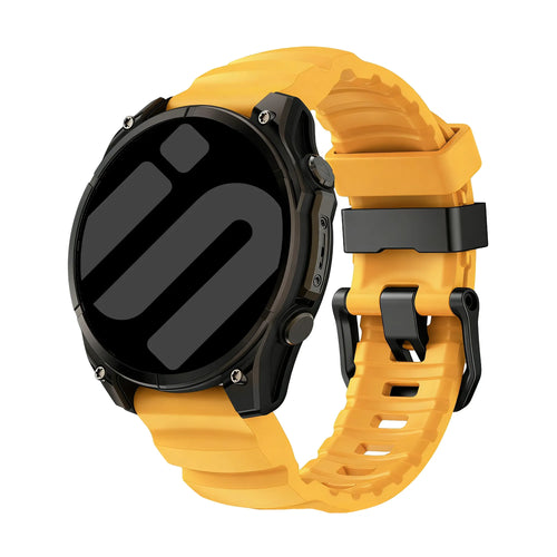 Garmin Quatix 3 / 6x / 7x Solar Trail Silicone Strap (Light Orange)