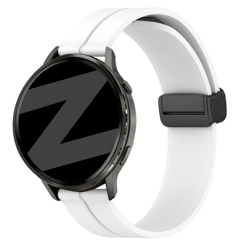 Bandz Bracelet silicone avec boucle en D Garmin Approach S40 (blanc)