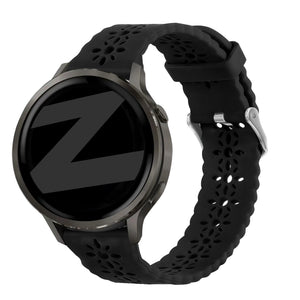 Bandz Garmin Vivomove 3 Silicone Strap 'Lace' (Black)