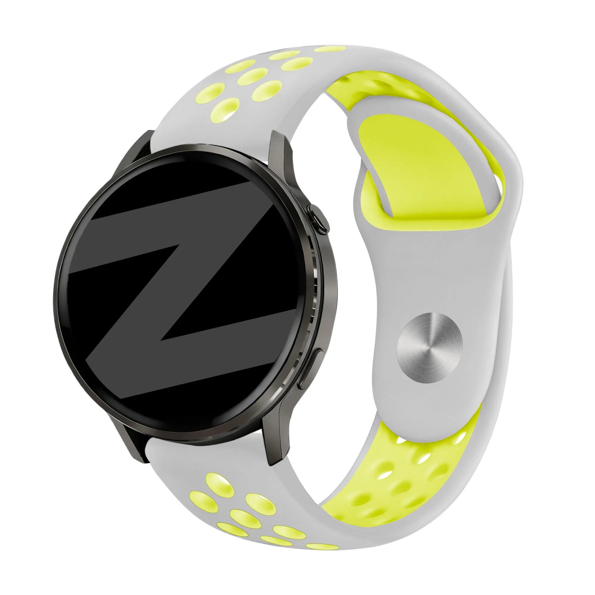 Bandz Bracelet sport 'Deluxe' Garmin Forerunner 265 (gris/jaune)