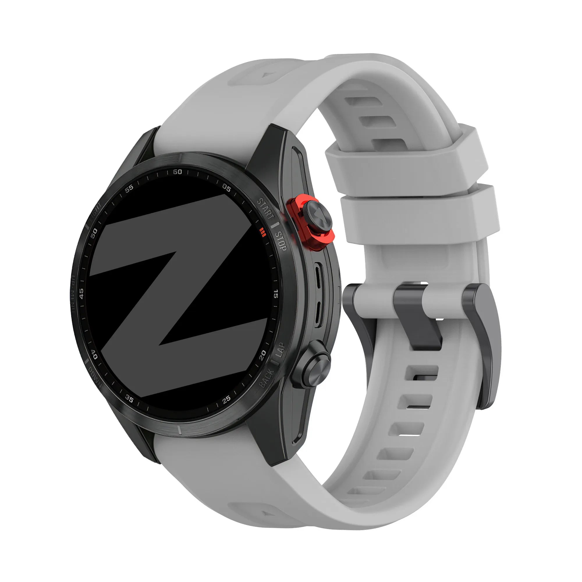 Bandz Garmin Fenix 8 - 47mm Silicone Strap 'Classic' (Grey)