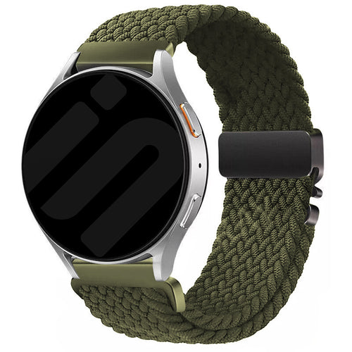 Bracelet tressé Samsung Galaxy Watch 4 Classic 42mm avec P-boucle (vert)