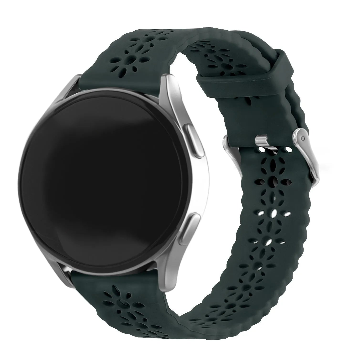 Bracelet de silicone avec relief Amazfit GTR Mini (vert sapin)