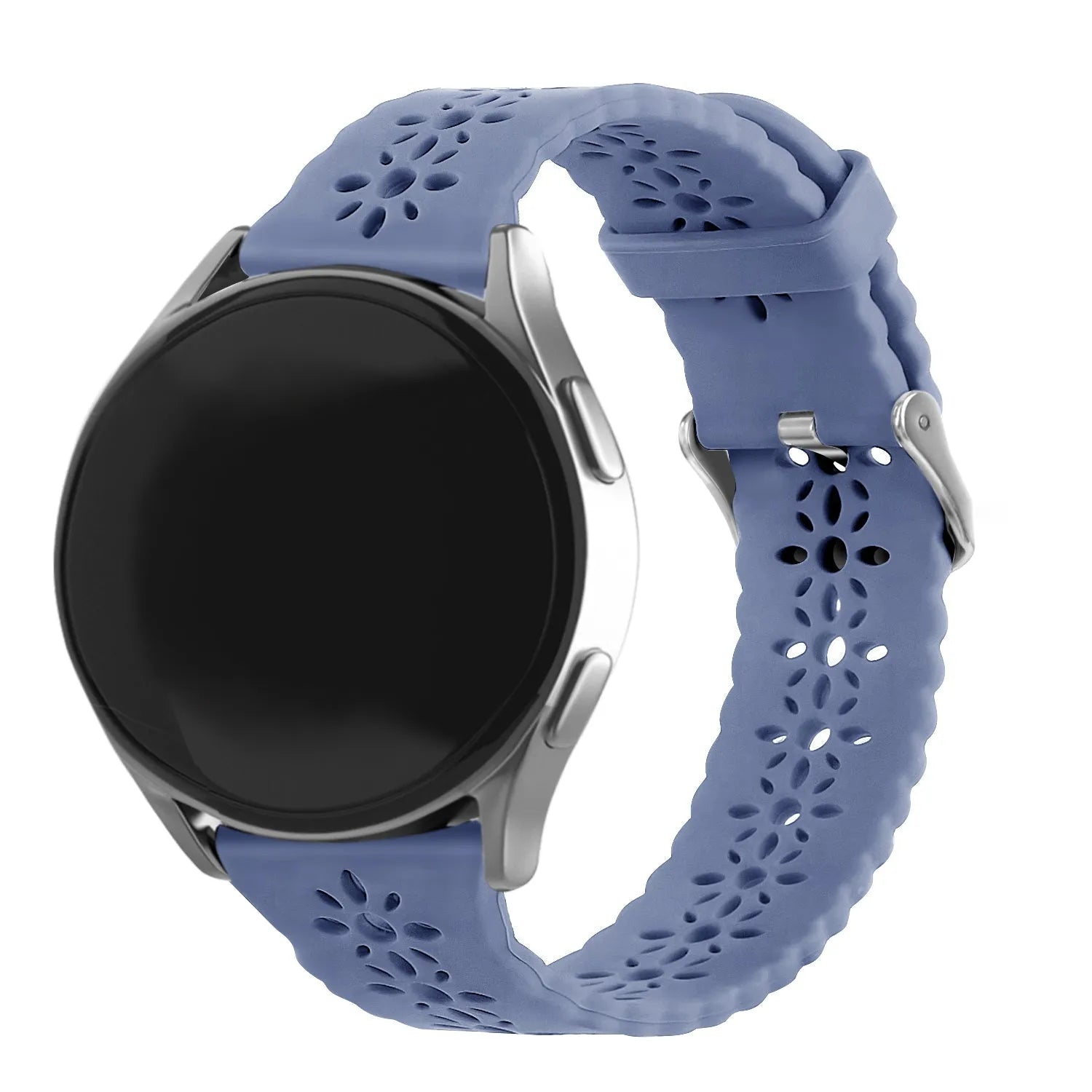 Bracelet de silicone avec relief Amazfit GTR Mini (gris lavande)