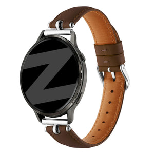 Bandz Bracelet cuir 'Bullet' Amazfit Cheetah 2 Pro (marron)