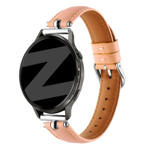 Bandz Bracelet cuir 'Bullet' Amazfit Cheetah 2 Pro (rose)
