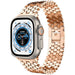 Bracelet acier poisson Apple Watch Ultra (or rose)