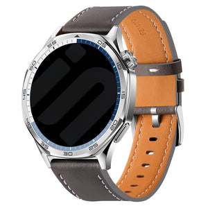 Huawei Watch GT 7 - 46mm Leather Strap 'One Push' (Grey)