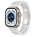 Apple Watch Ultra Ceramic Steel Strap (White/Silver)