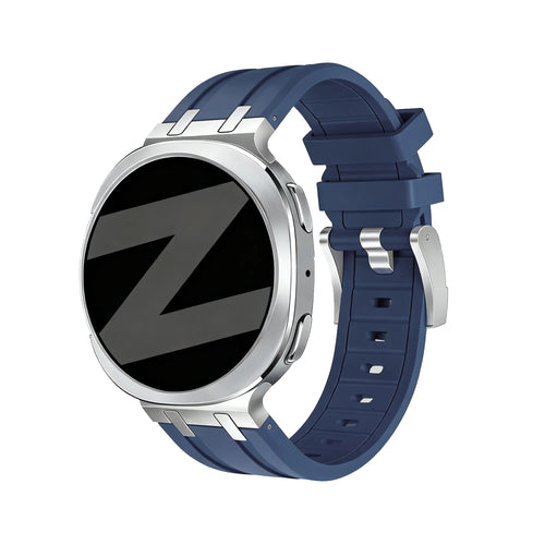 Bandz Bracelet silicone 'Luxe Liquid' Samsung Galaxy Watch 9 - 44mm (bleu foncé)