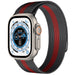 Bracelet milanais Apple Watch Ultra (noir/rouge)