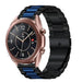 Bracelet acier Samsung Galaxy Watch 3 41mm (noir/bleu)