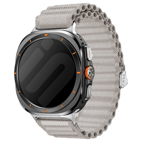 Bracelet nylon Outdoor Samsung Galaxy Watch Ultra (blanc)
