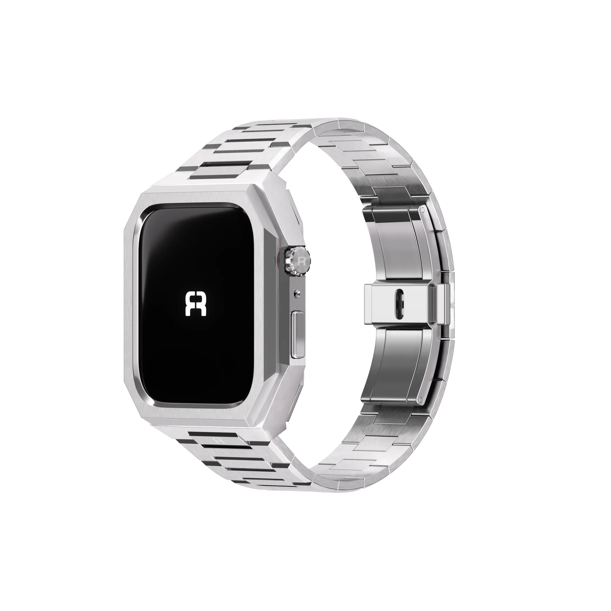 Reqior Boîtier avec bracelet en acier 'Nautilus' Apple Watch 45mm (argent)