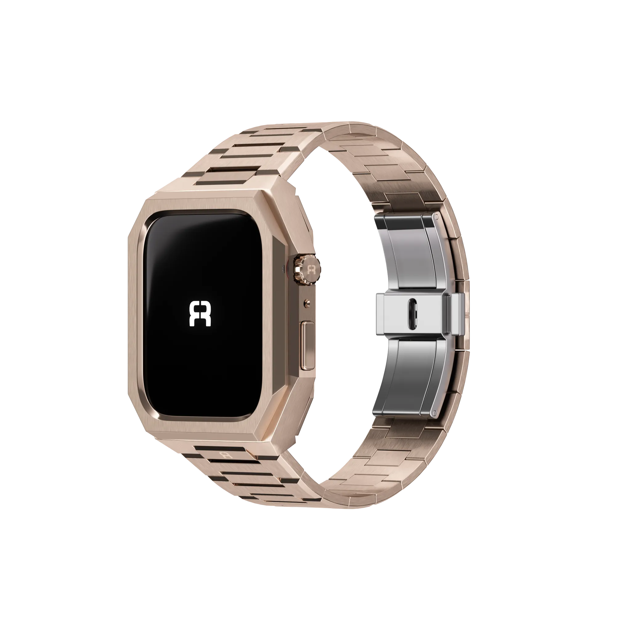 Reqior Boîtier avec bracelet en acier 'Nautilus' Apple Watch 45mm (rose or)