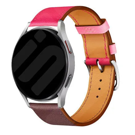 Bracelet cuir 'Duo' Gard Pro Health Smartwatch 3 - 48mm (rose fuchsia/cuivre)