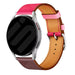 Bracelet cuir Duo Withings ScanWatch 2 - 42mm (rose brillante/marron foncé)