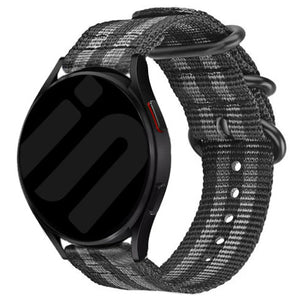 Bracelet nylon avec boucle Amazfit Cheetah (Pro) (noir/gris)