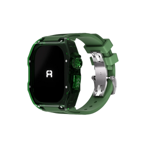 Reqior Apple Watch 45mm Polymer Case with Rubber Strap (Green)
