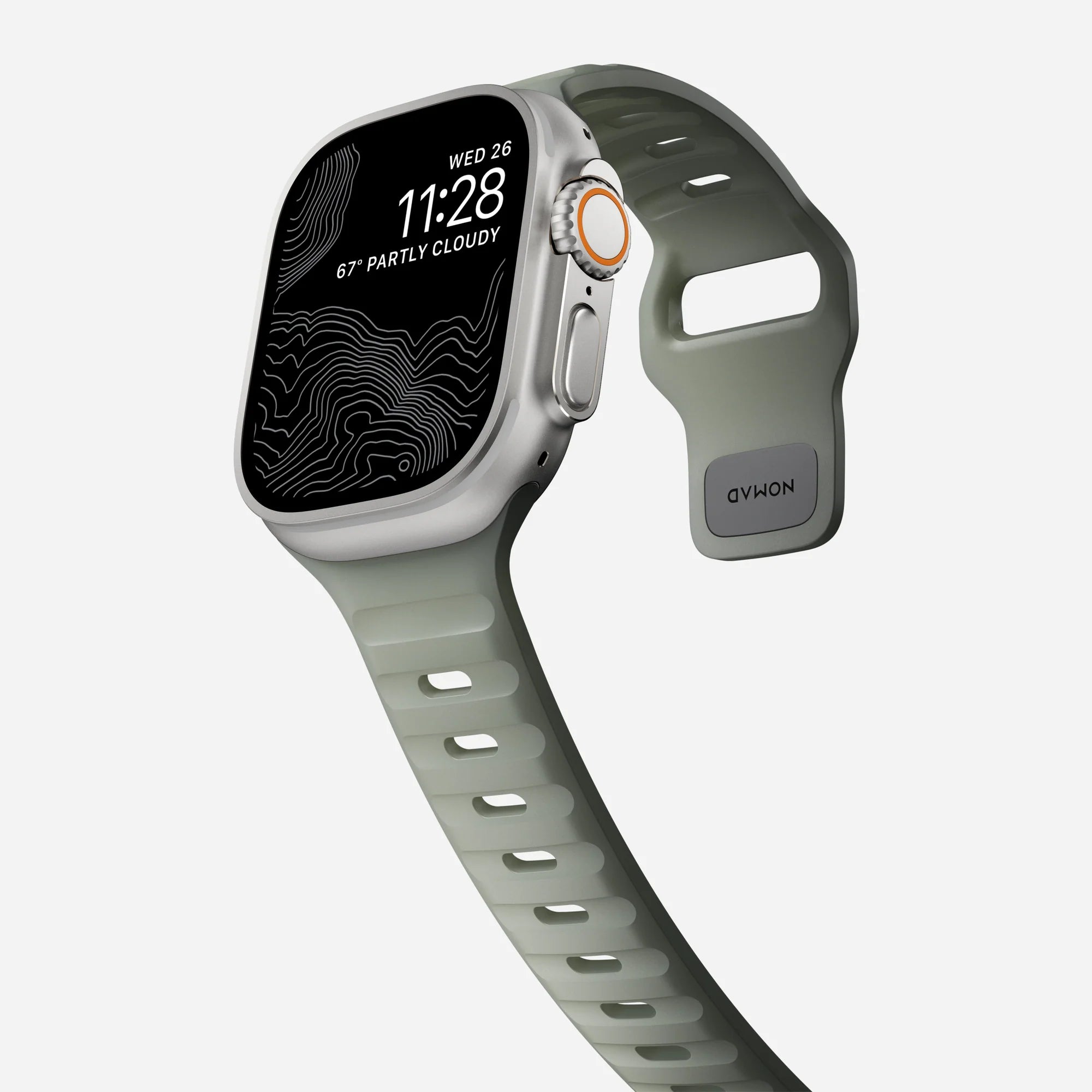 Nomad Bracelet silicone sport Apple Watch (Roche côtière)