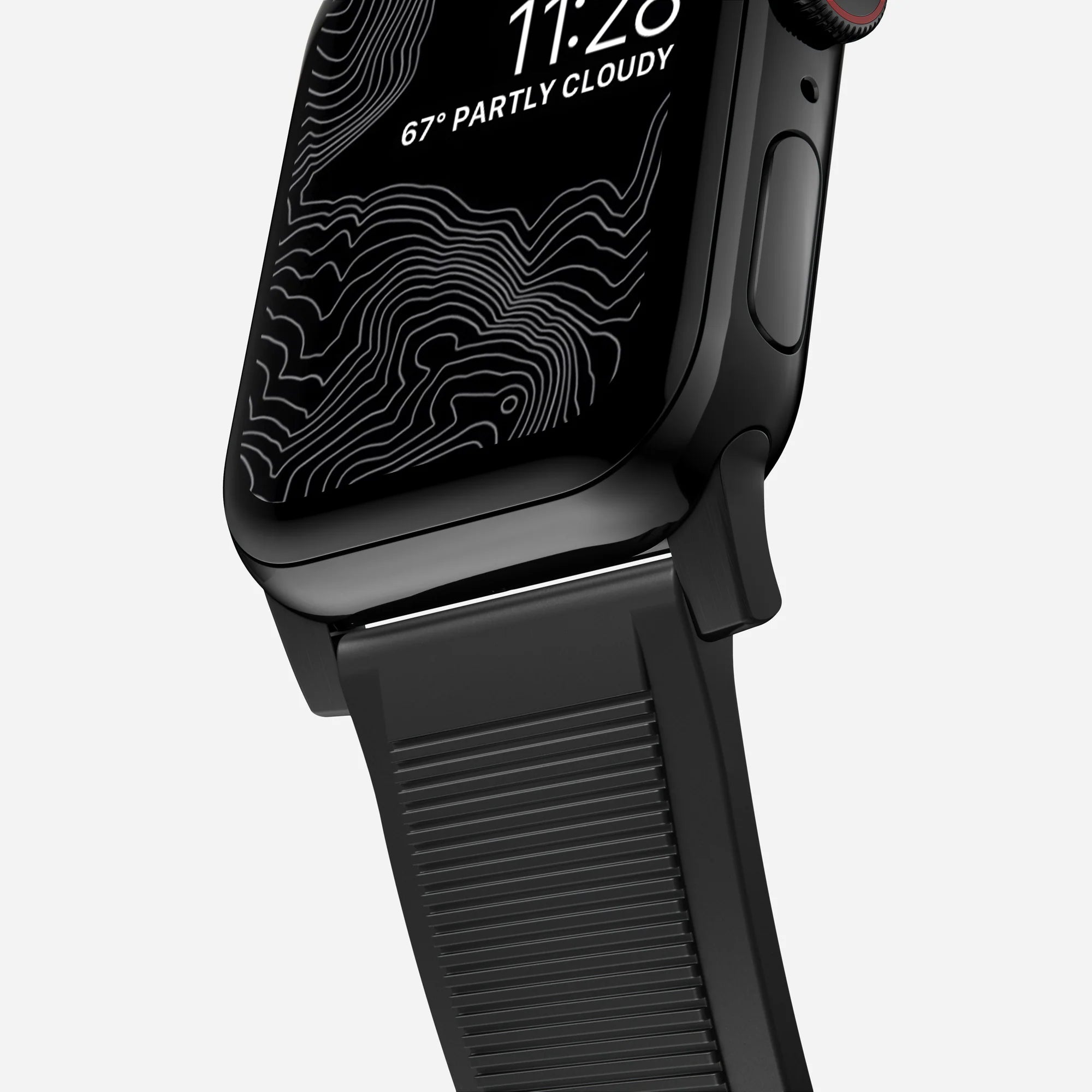 Nomad Rugged Apple Watch Silicone Strap (Black)