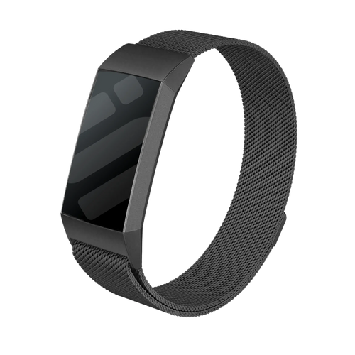 Bracelet Milanais Fitbit Charge 3 (noir)