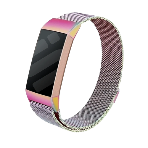 Milanese Strap, on a watch, 3/4 front view