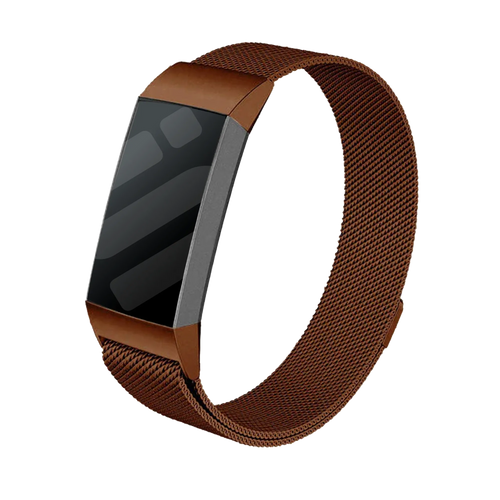 Bracelet Milanais Fitbit Charge 3 (marron)