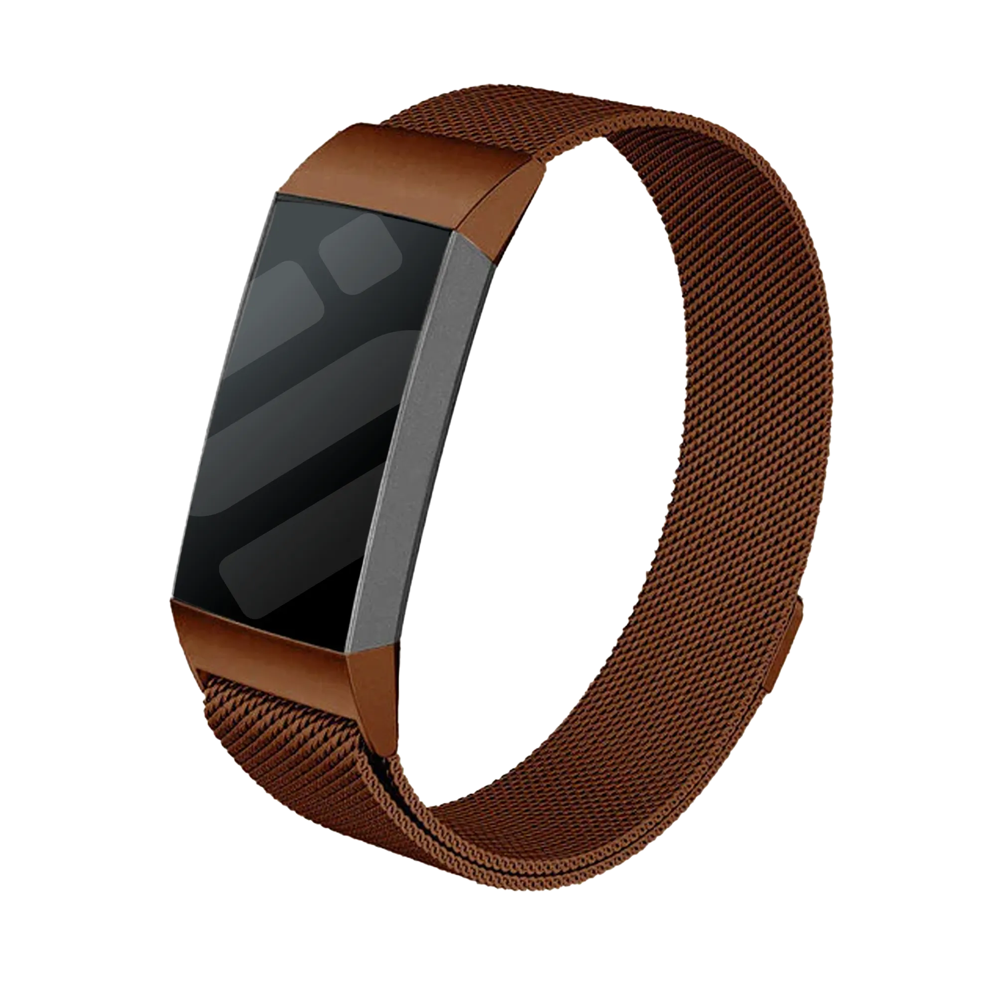 Bracelet Milanais Fitbit Charge 3 (marron)