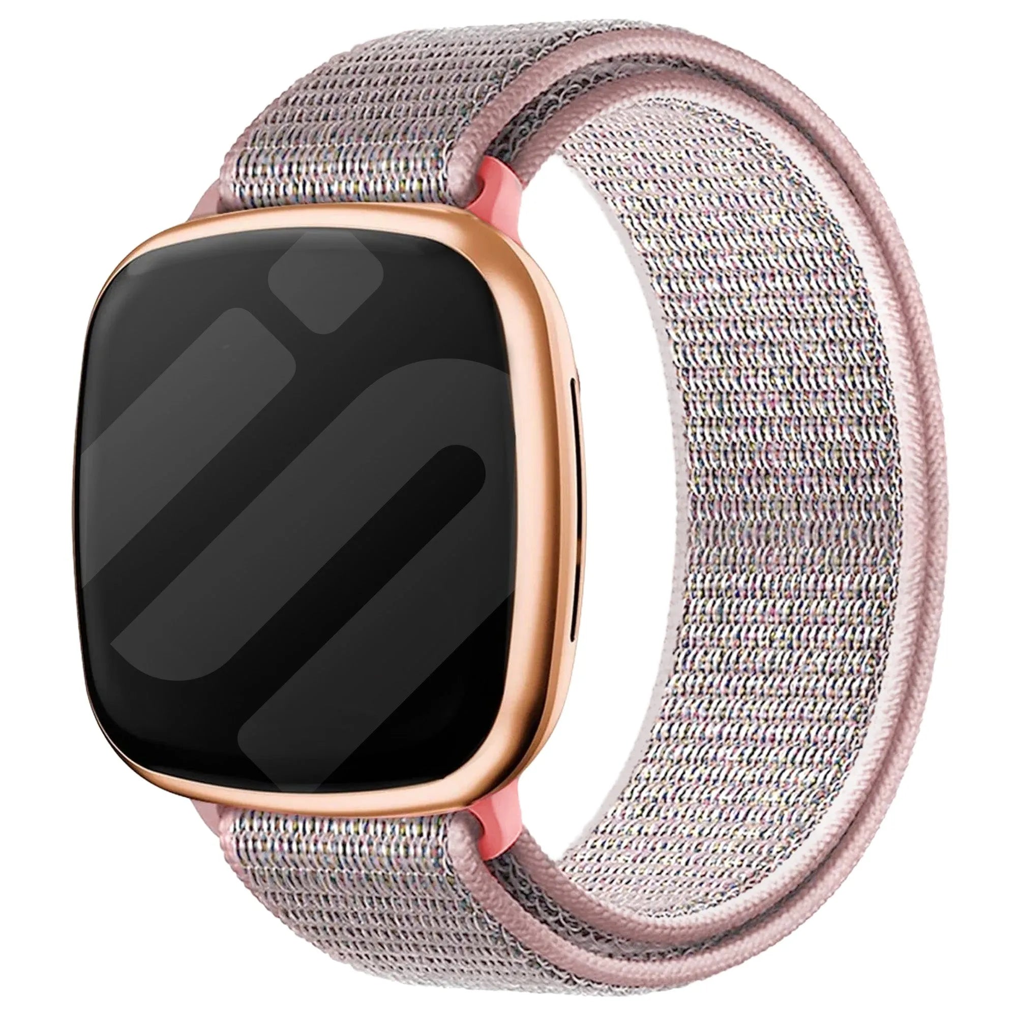 Bracelet nylon Fitbit Versa 3 (rose sable)