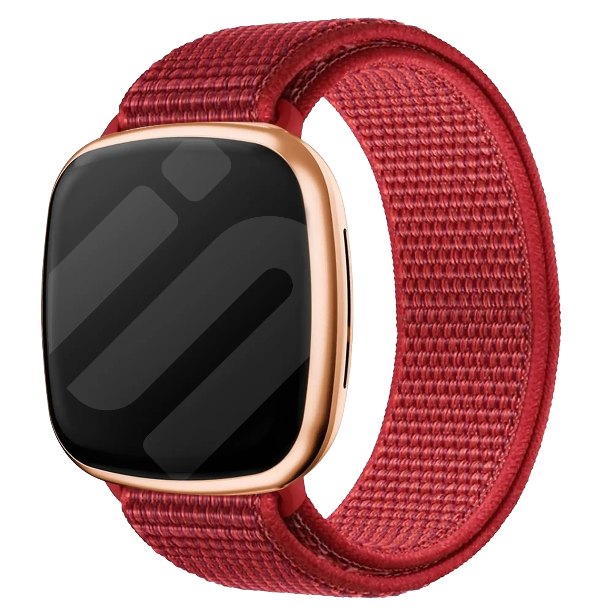 Bracelet nylon Fitbit Versa 3 (rouge)