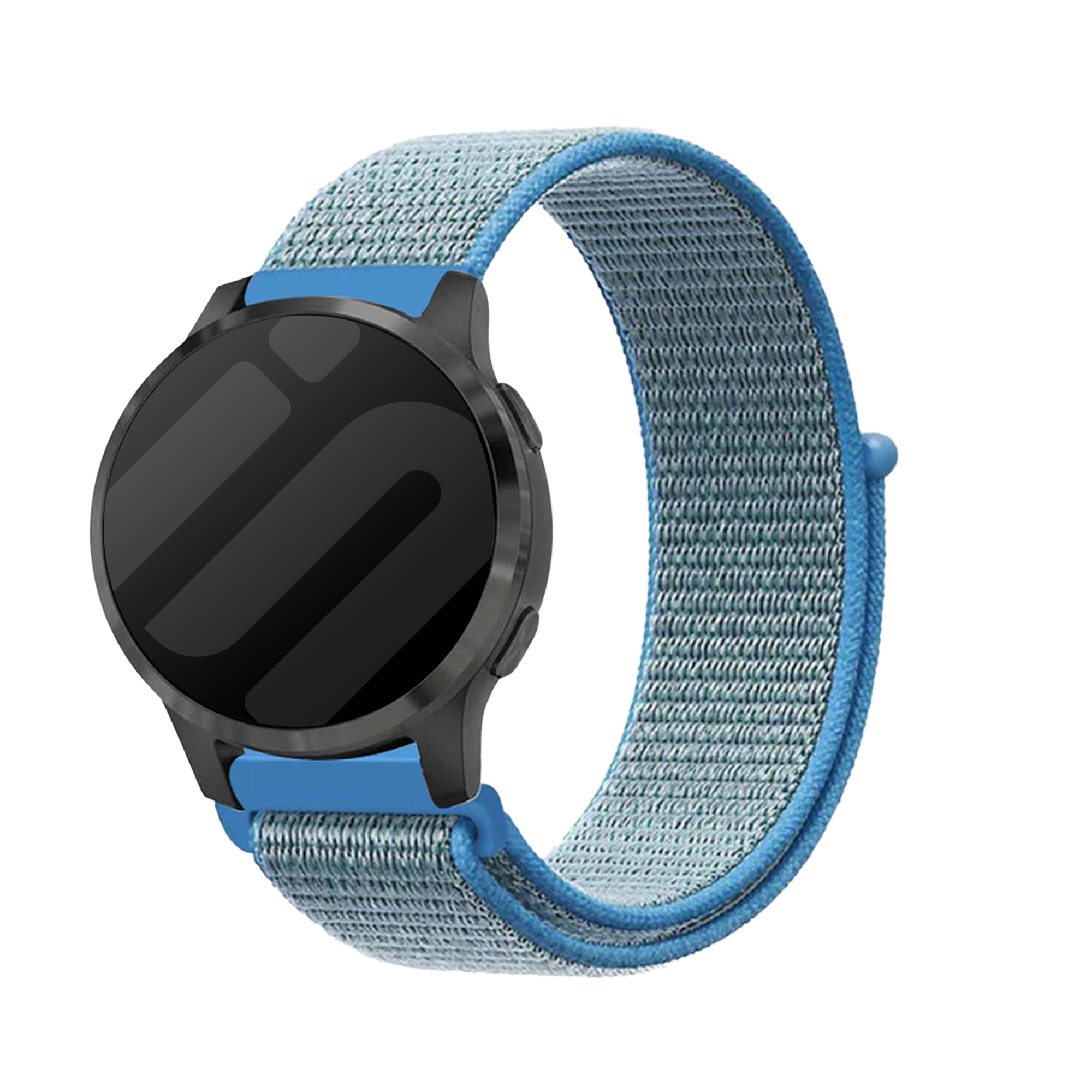 Bracelet montre 18mm nylon - universel (bleu)