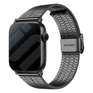 Bracelet Apple Watch acier inoxydable (noir)