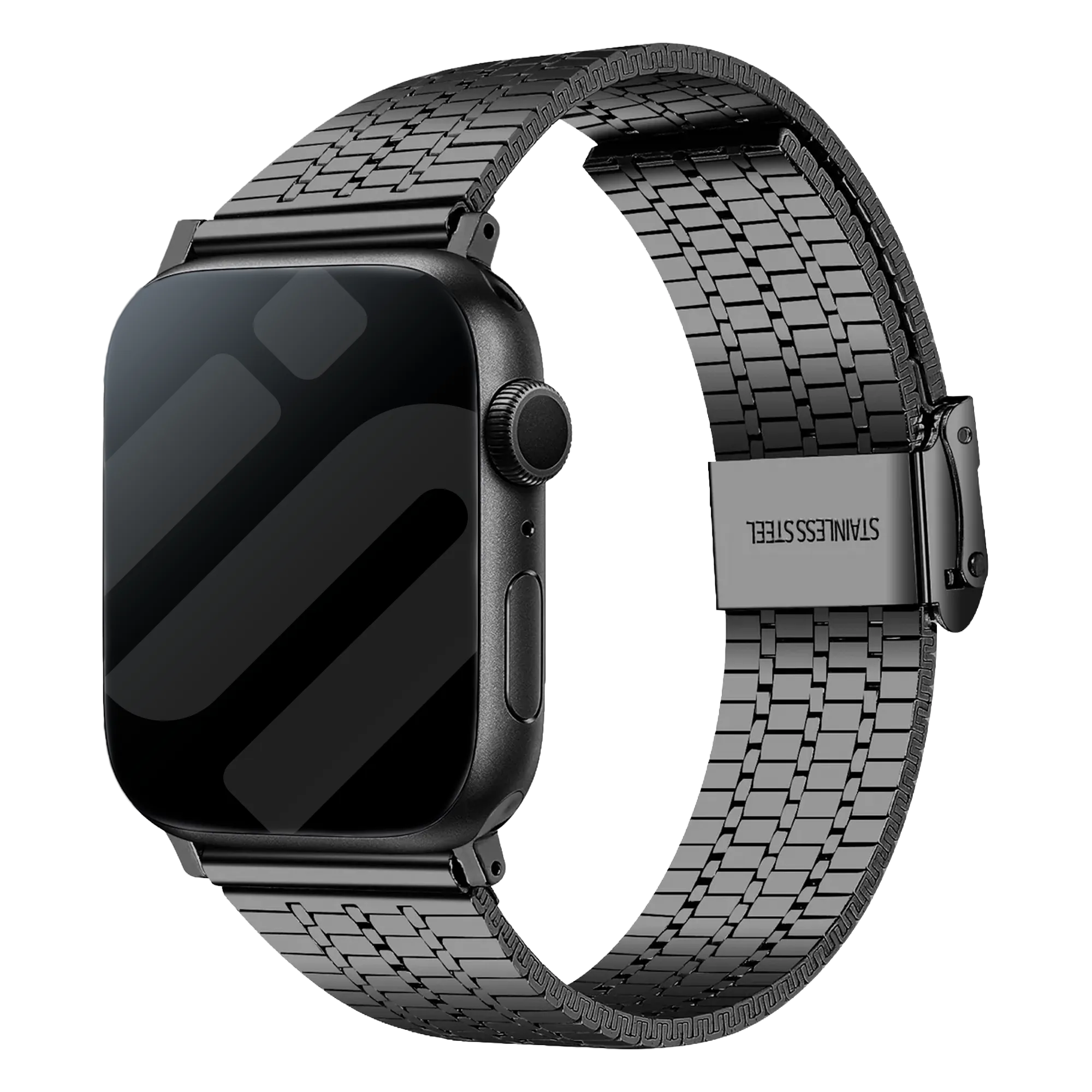 Bracelet Apple Watch acier inoxydable (noir)