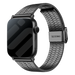 Bracelet Apple Watch acier inoxydable (noir)