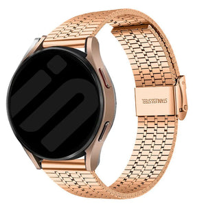 Bracelet acier fine Amazfit Bip 3 (Pro) (rose or)