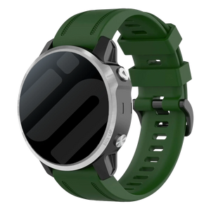 Bracelet silicone Garmin Fenix 9 - 43mm (vert militaire)