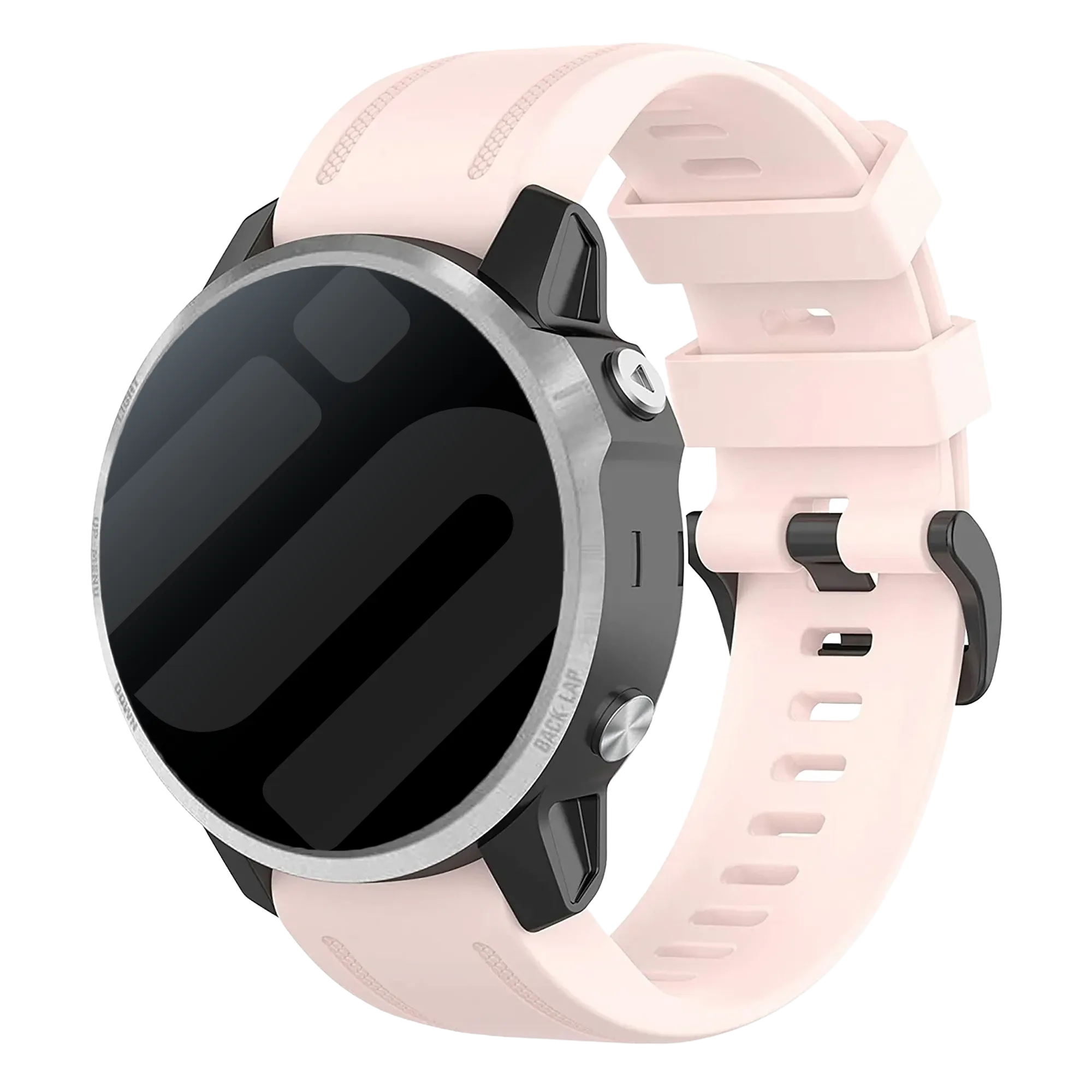 Bracelet silicone Garmin D2 Delta S (rose clair)