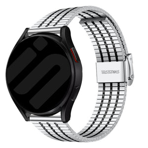 Bracelet acier fine Amazfit Active 2 (argent/noir)